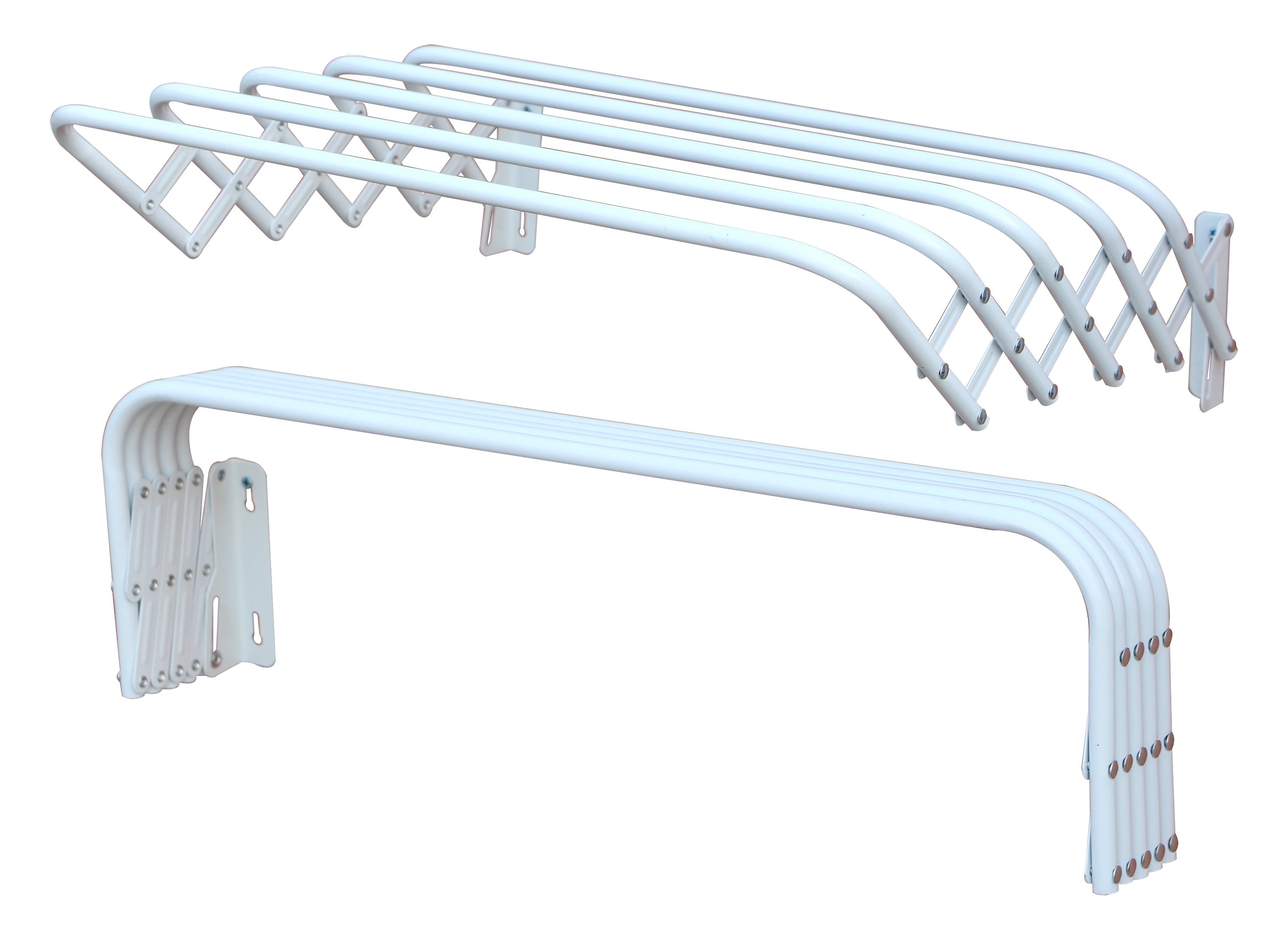 Pesukuivatusrest seinale 4m, 80cm, valge