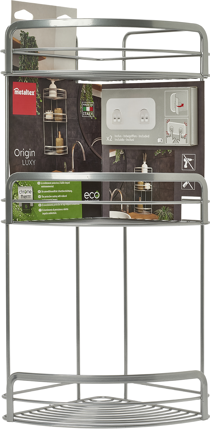 Nurgariiul Origin Luxy Ufix 3x, 20x20x48cm, kroom