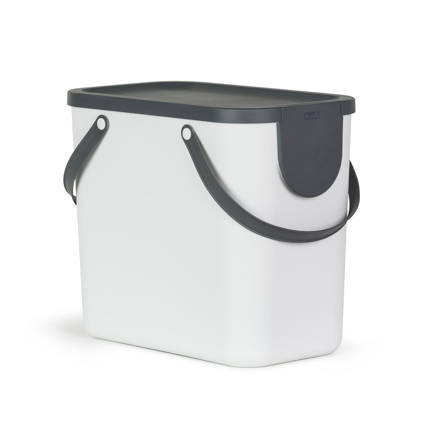 Sorteerimisprügikast ALBULA 25L, 40×23,5x34cm, valge