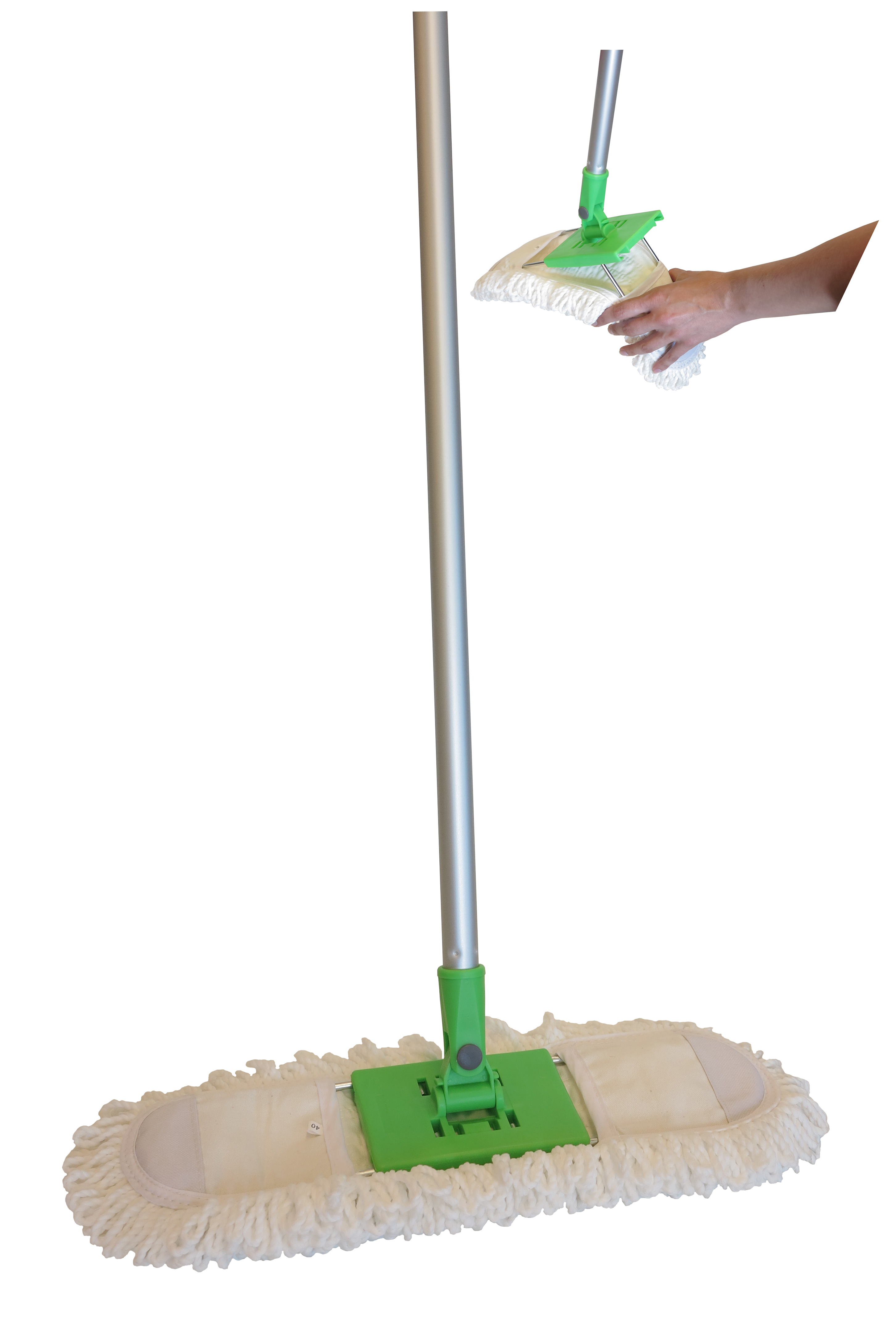 Põrandapesija “Go-Pro” 40cm, mikrofiiber, valge