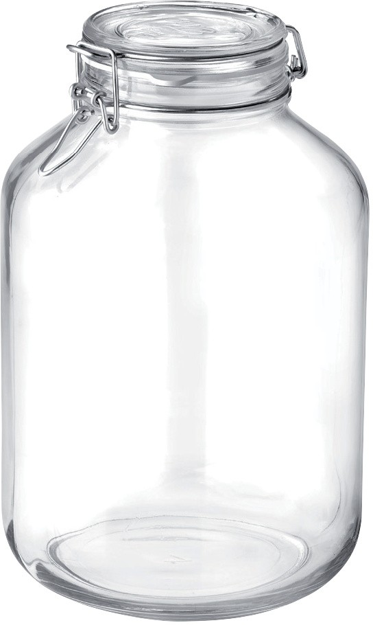 Klaaspurk kaanega Fido 5L