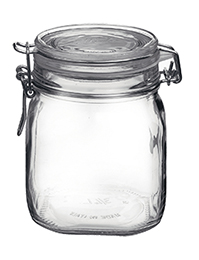 Klaaspurk kaanega Fido 750ml