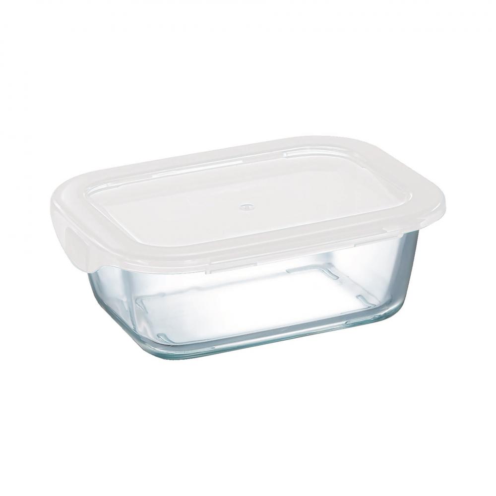 Food box klaasnõu 38cl plastkaanega