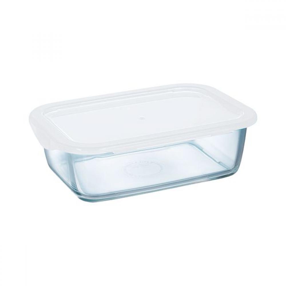 Food box klaasnõu 122cl plastkaanega