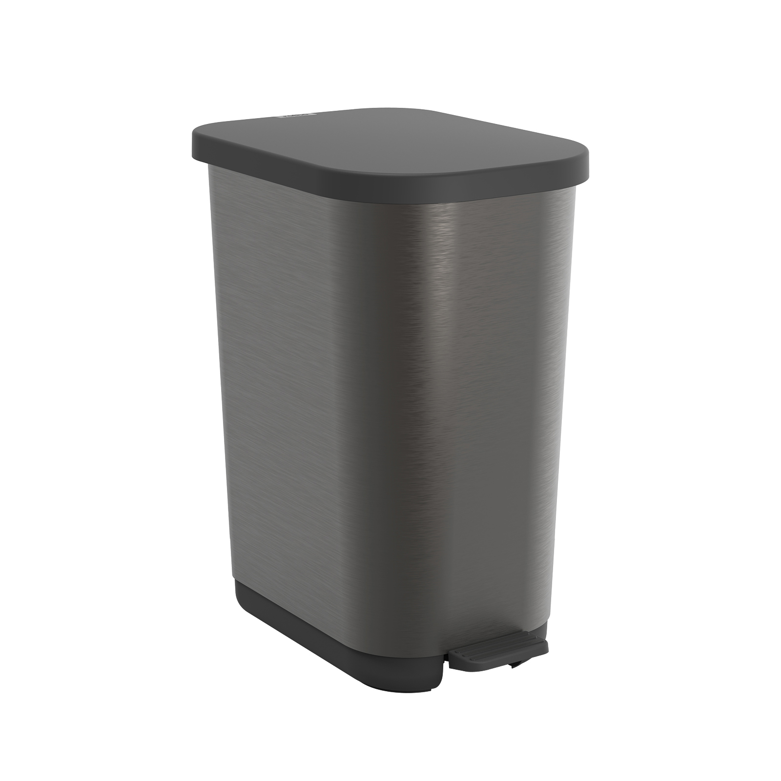 Prügikast pedaaliga RIBO 35L, 40×28,5×51,3cm, grafiit