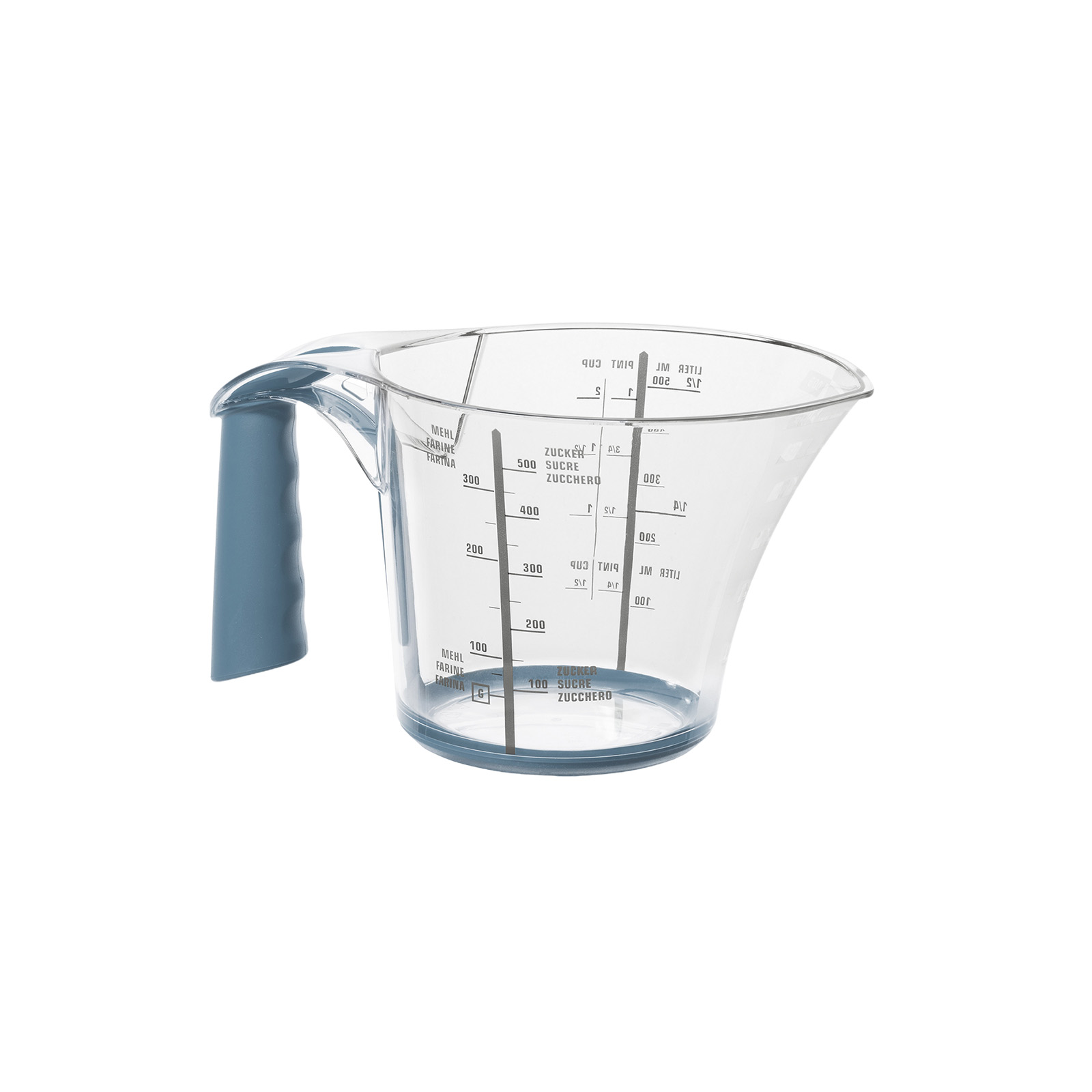 Mõõdukann LOFT 600ml, silikoonist käepide/põhi