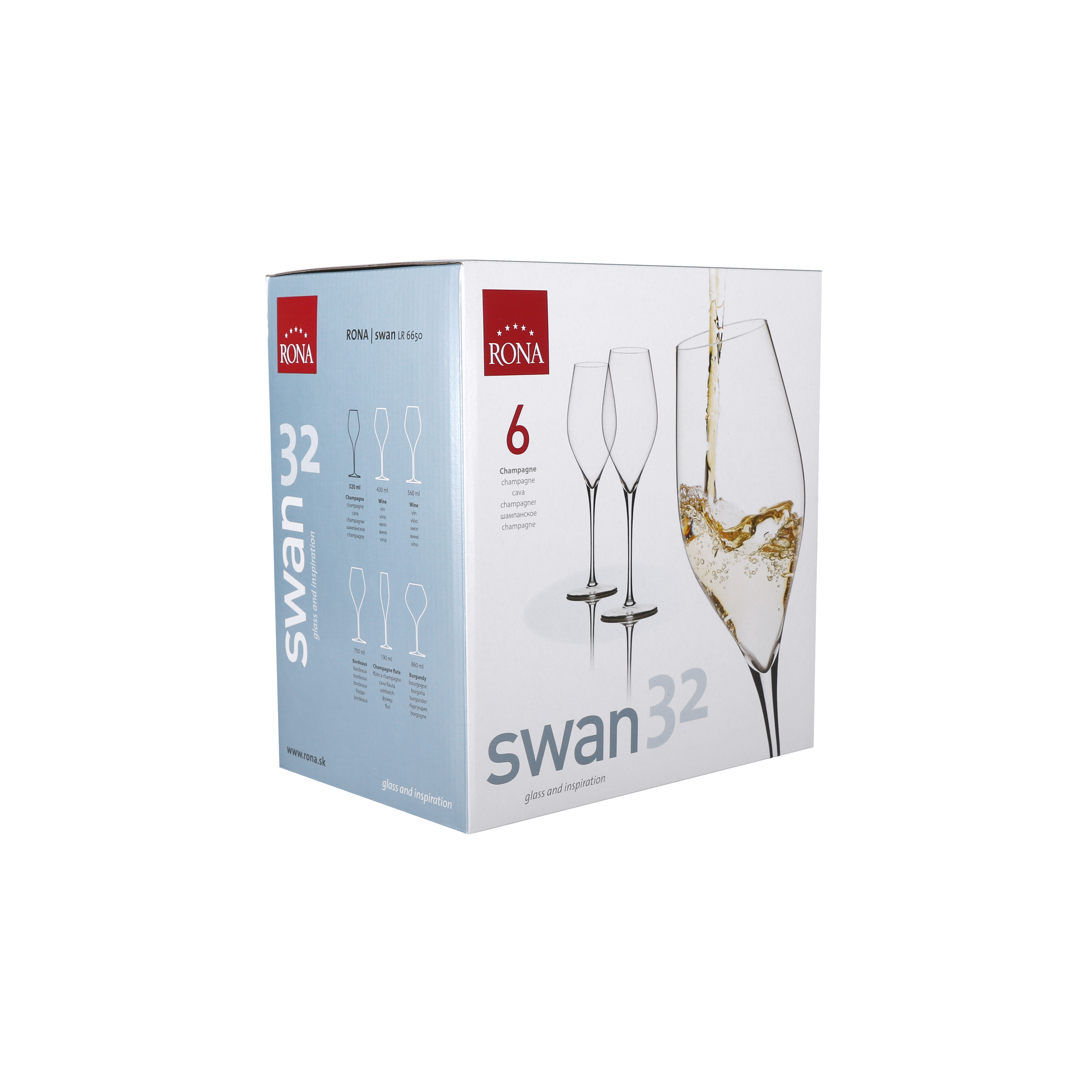 Vahuveiniklaas Swan 32cl, 6tk