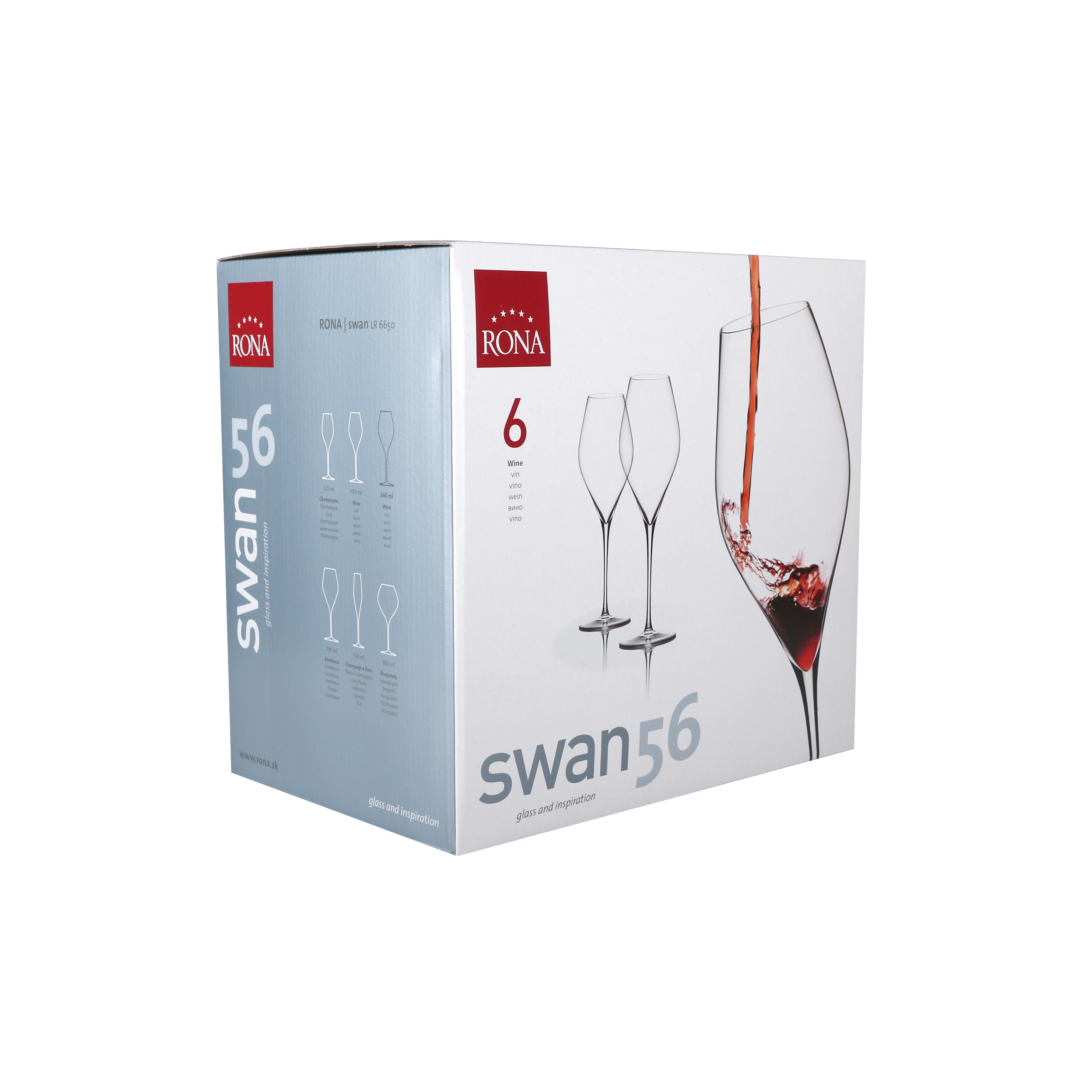 Veiniklaas Swan 56cl, 6tk