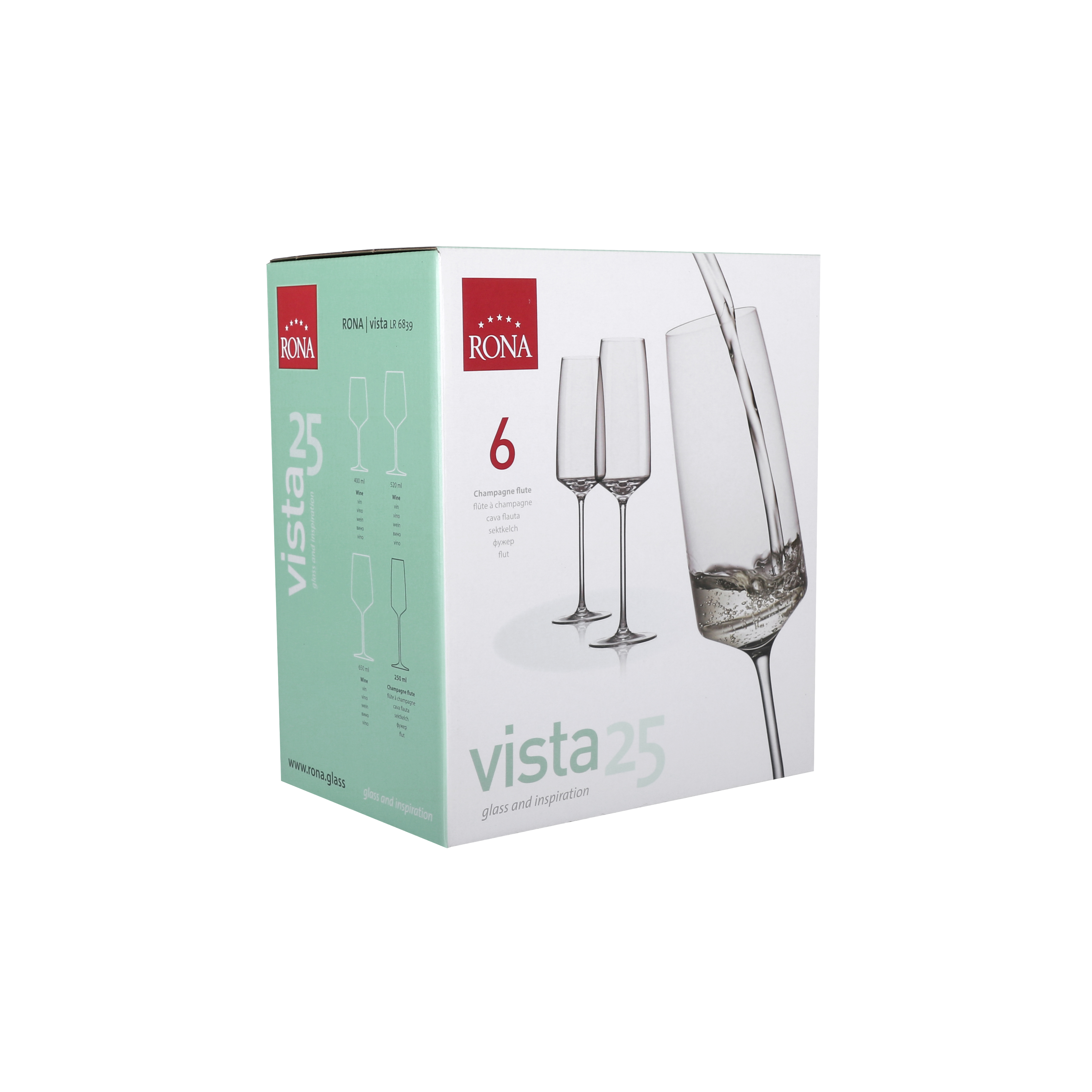 Vahuveiniklaas Vista 25cl, 6tk