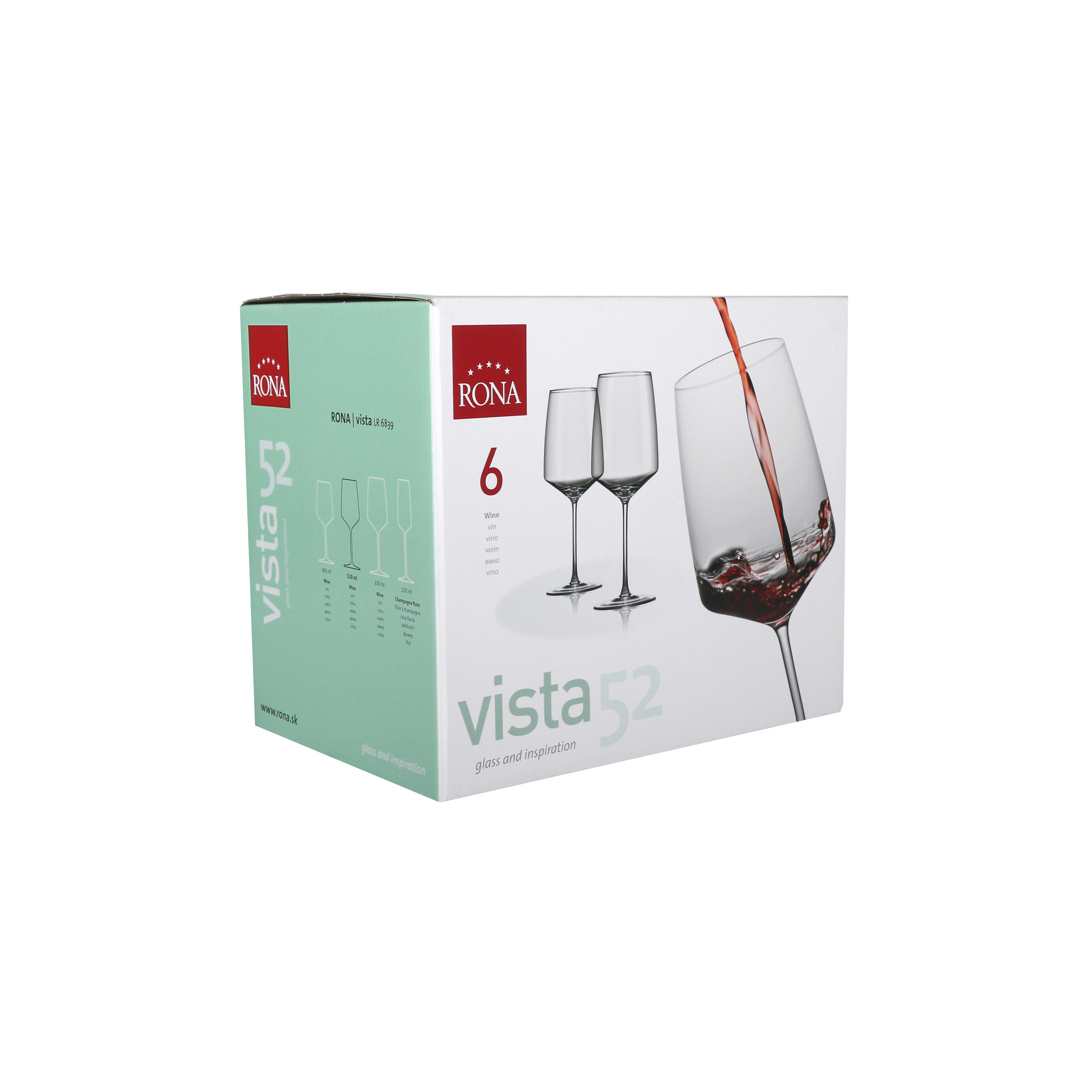 Veiniklaas Vista 52cl, 6tk