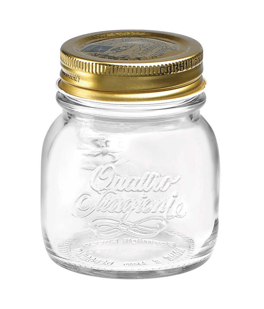 Klaaspurk kaanega Quattro 150ml