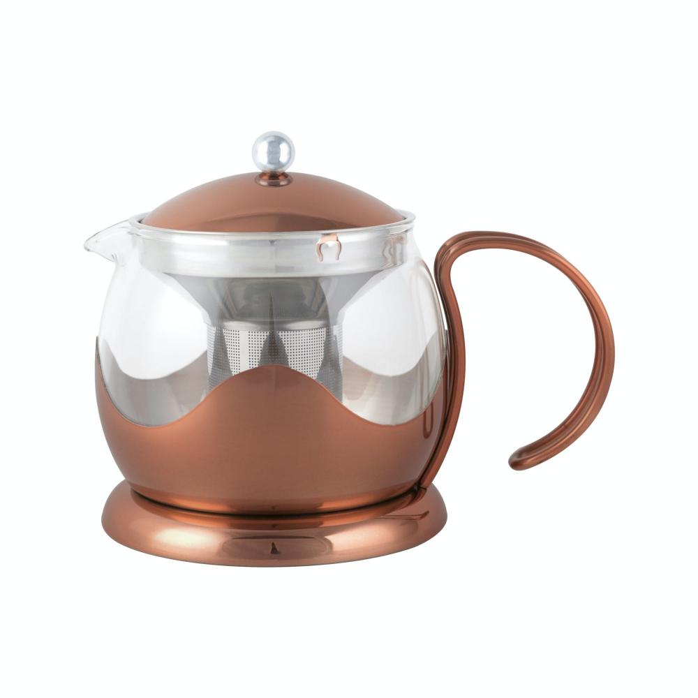 La cafetière teekann 1l sõelaga vask/rst/klaas