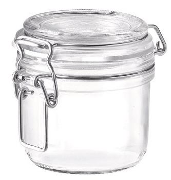 Klaaspurk kaanega Fido 350ml