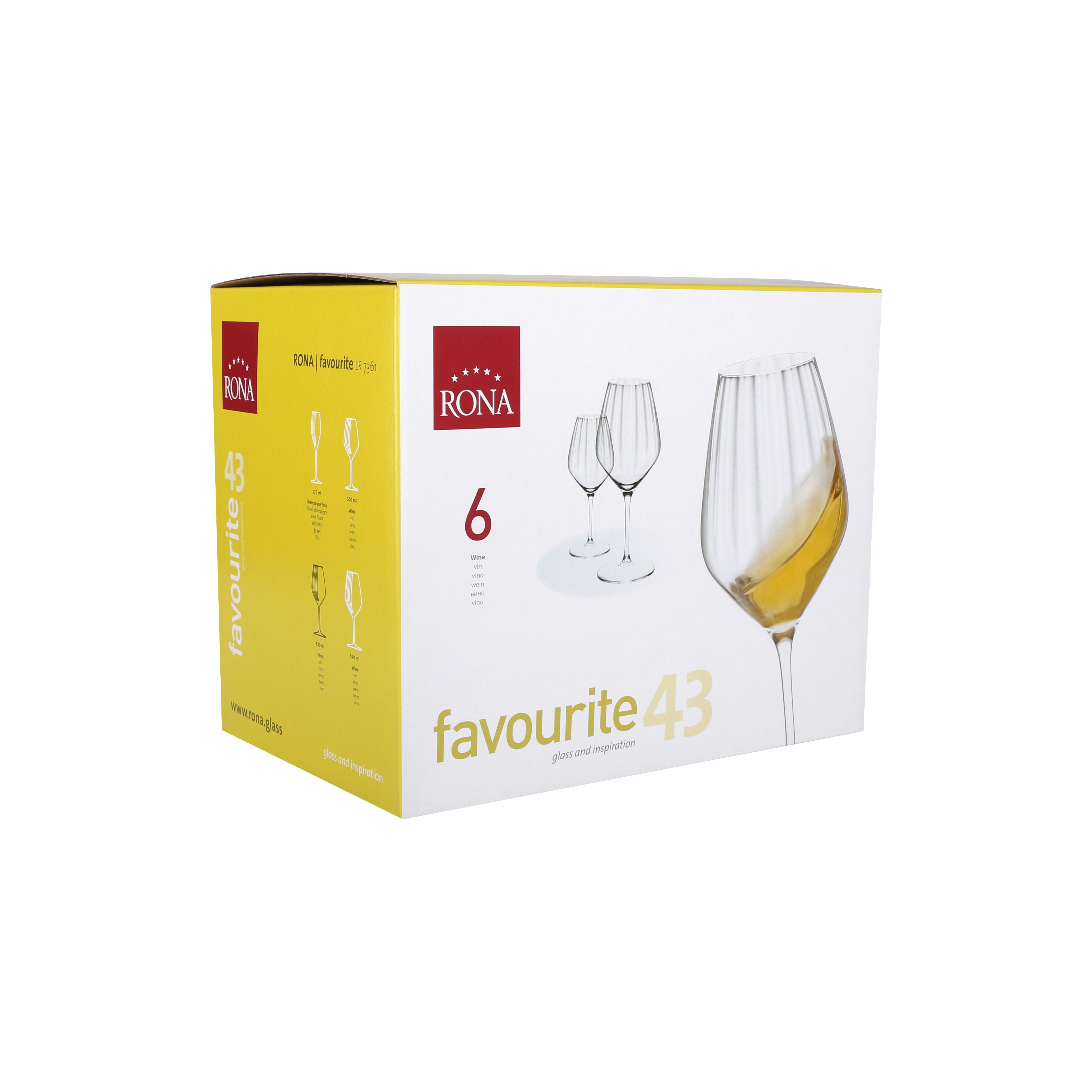 Veiniklaas Favourite 43cl, 6tk