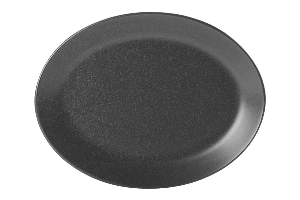 Taldrik 24cm ovaalne Seasons, must