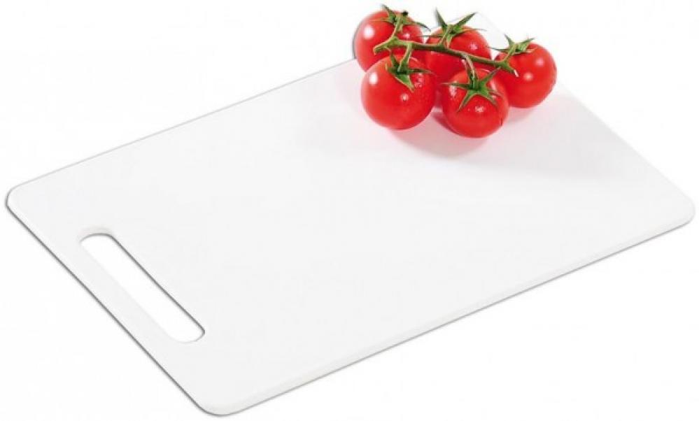 Lõikelaud 34x24x0.6cm, valge, plastik