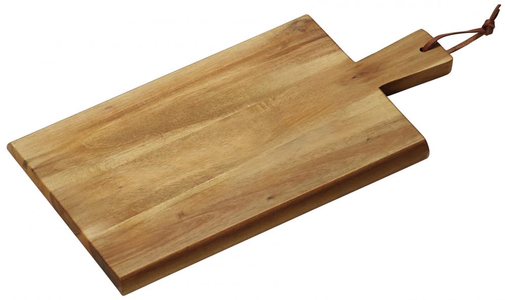 Lõikelaud 35x18x1.5cm akaatsia käepidemega
