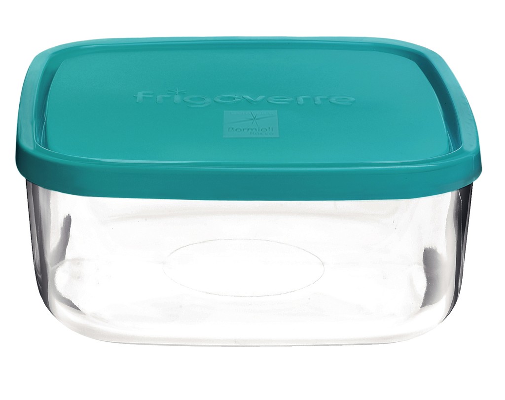 Klaasnõu kaanega kandiline Frigoverre 3,4L, 22x22cm