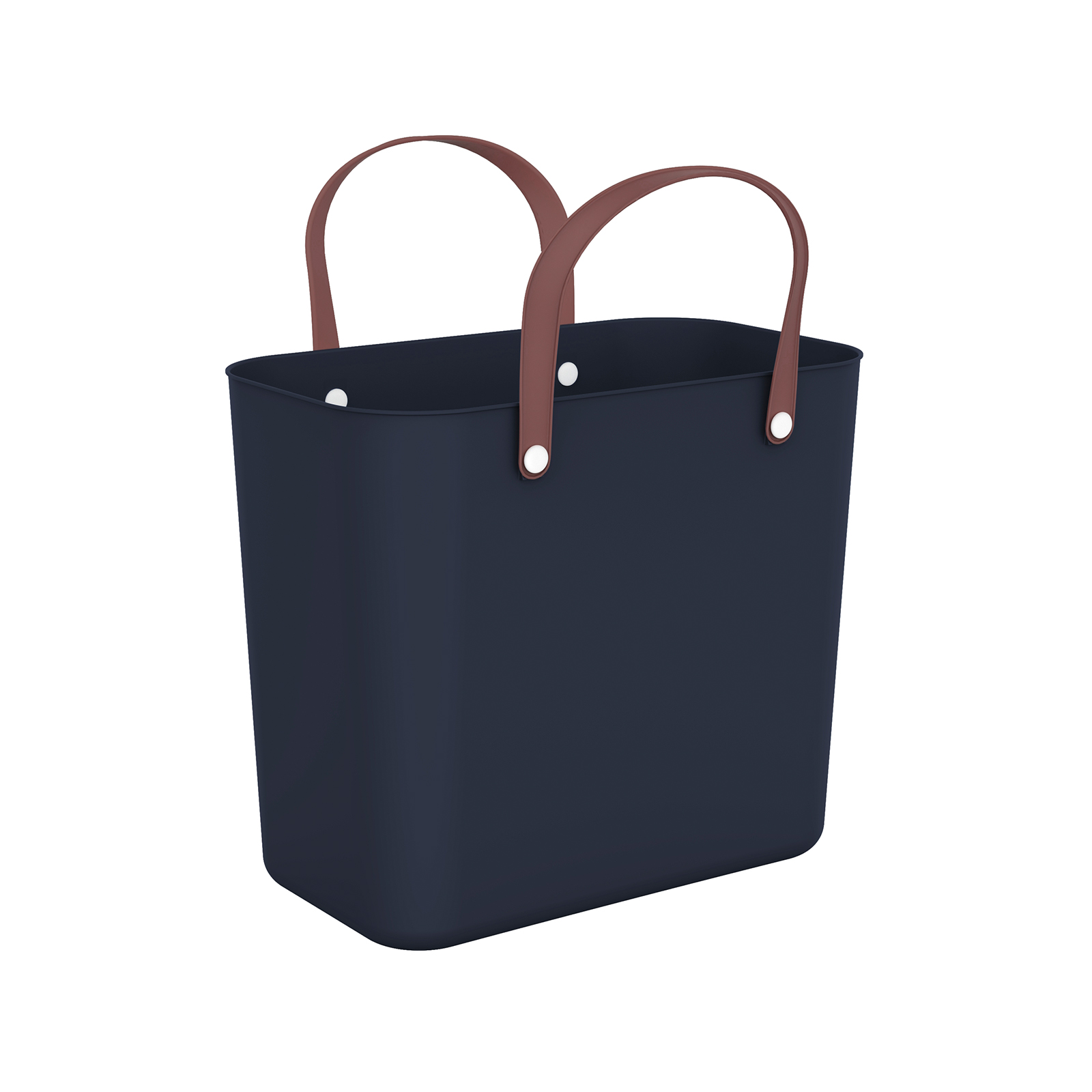 Kandekott plastikust ALBULA 25L, 40×23,5x34cm, sinine/pruun