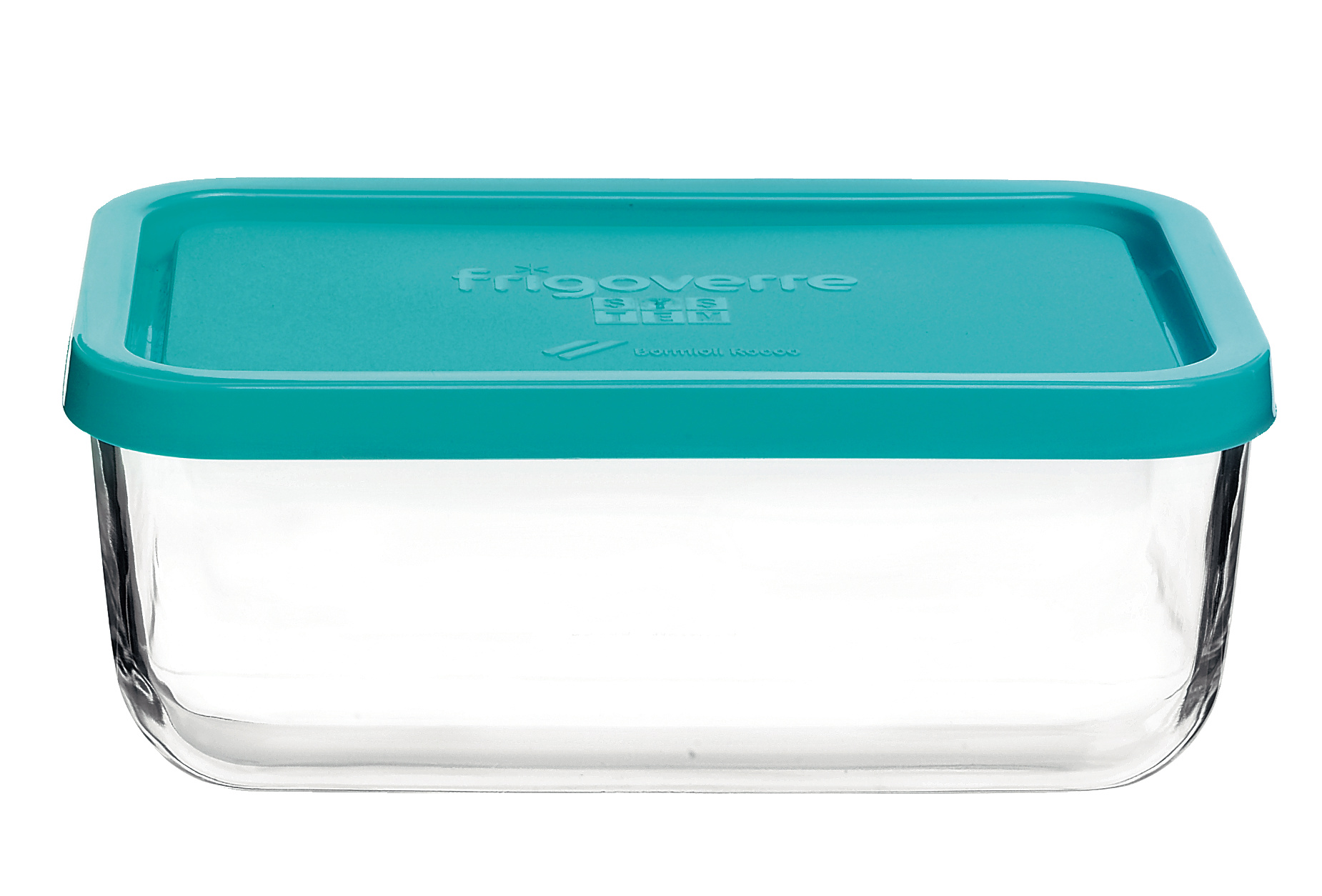 Klaasnõu kaanega piklik Frigoverre 1,4L, 21x13cm