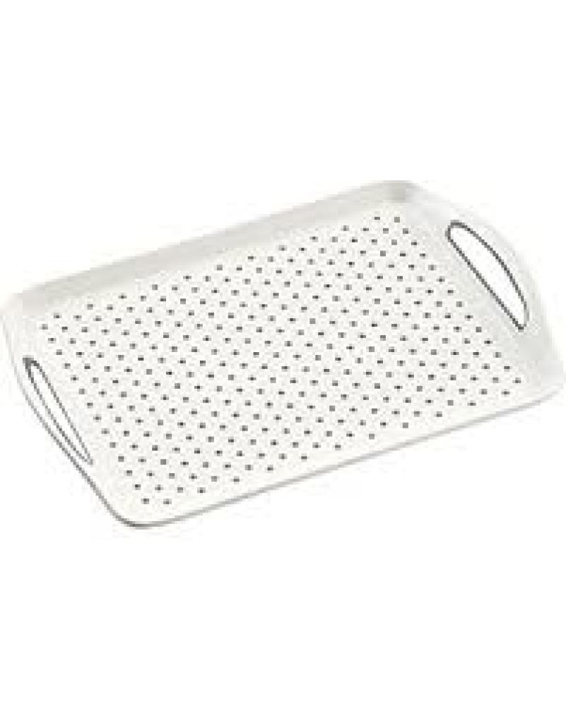 Kandik 45,5x32x4,5cm valge mittelibisev käepidemetega