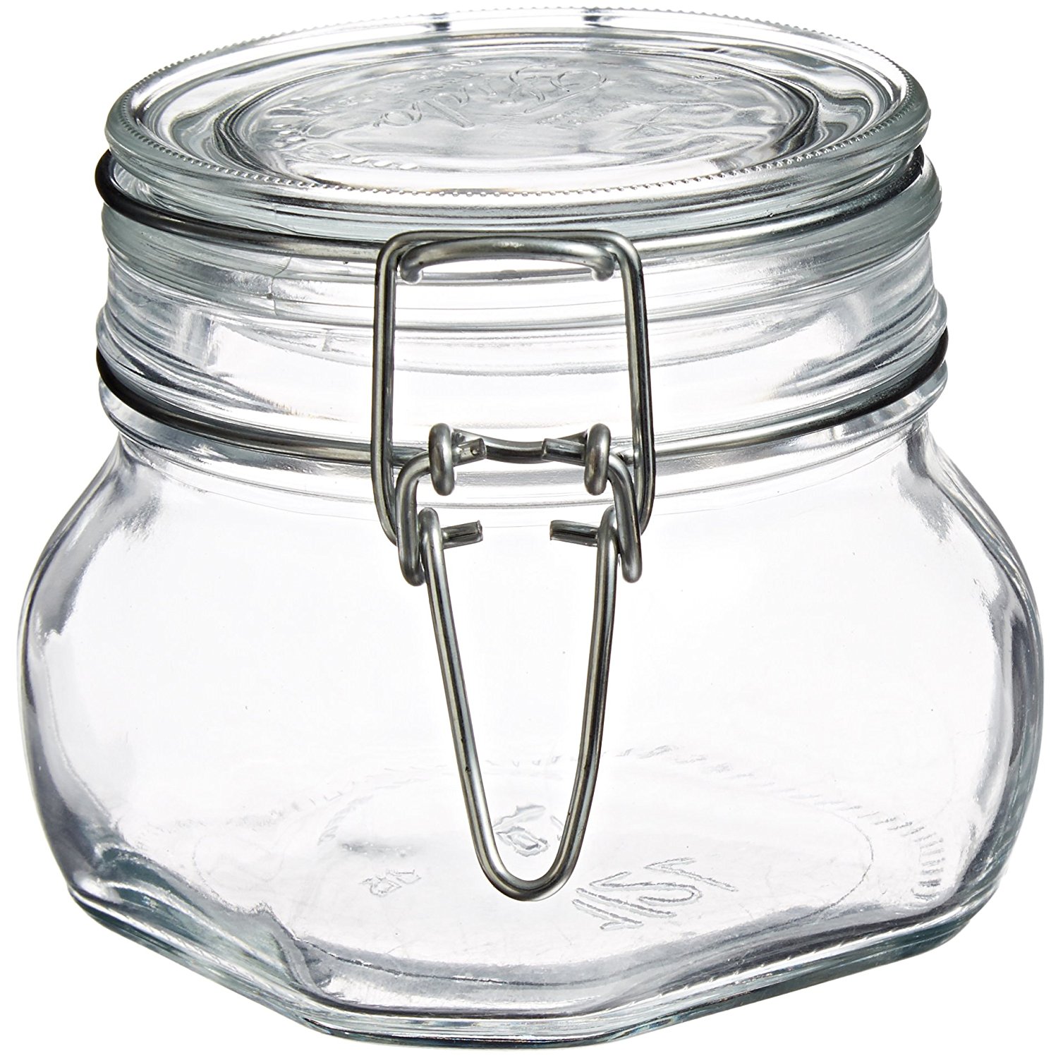Klaaspurk kaanega Fido 500ml