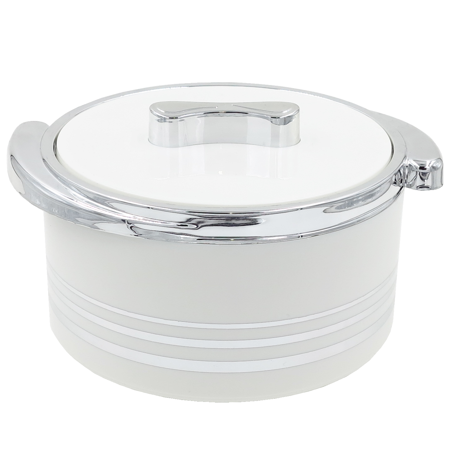 Termospott 2,5L, valge/hõbe