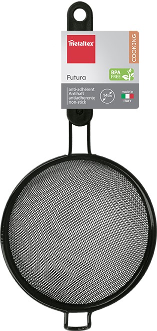 Sõel Futura Ø14cm, metall/plast, must