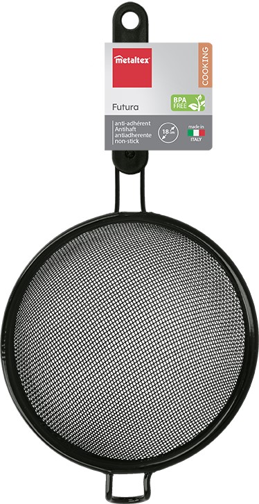 Sõel Futura Ø18cm, metall/plast, must