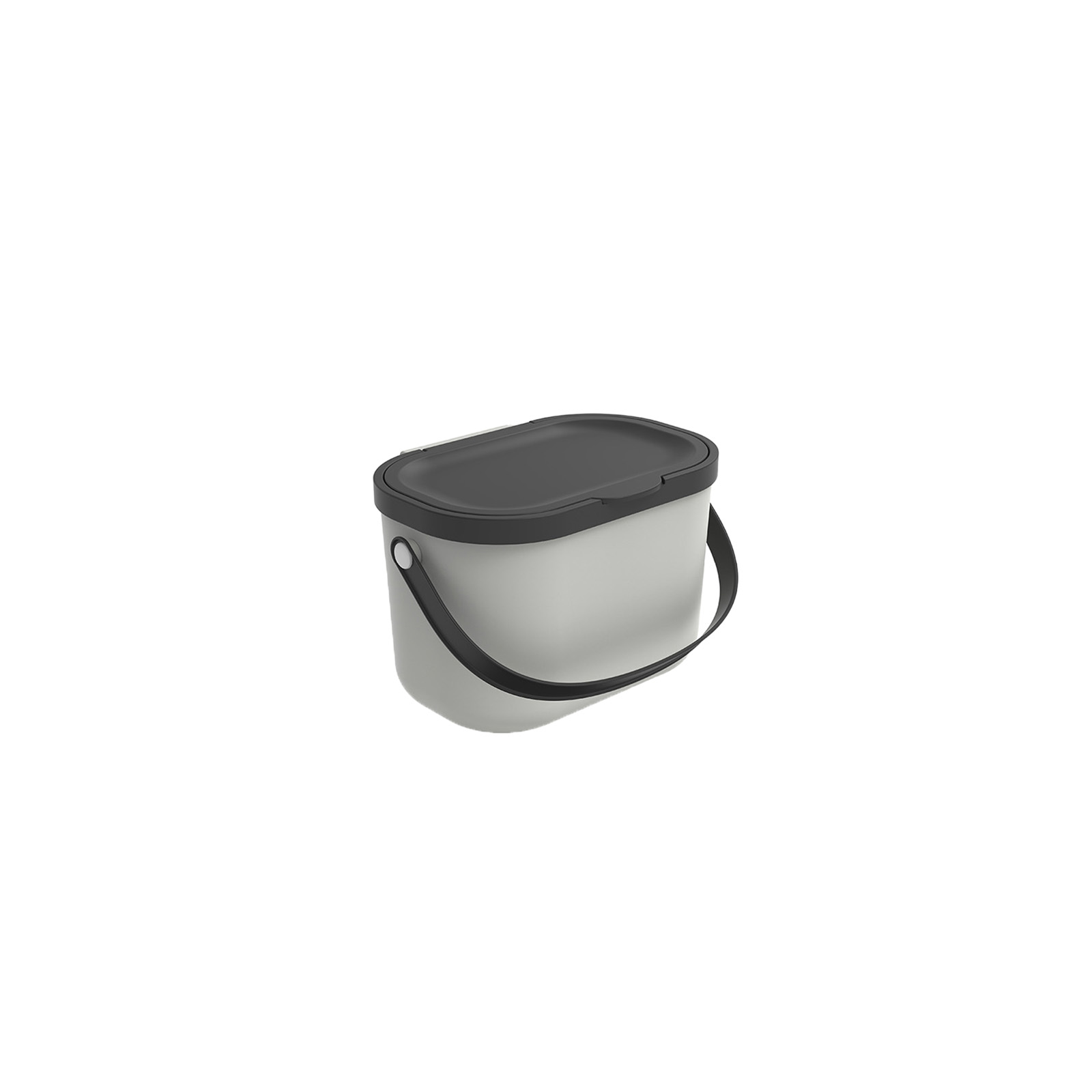 Prügikast biojäätmetele ALBULA 3,2L, riputatav, 22,2×17,2×14,7cm, valge