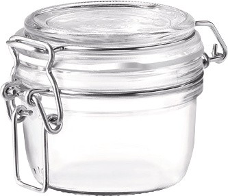 Klaaspurk kaanega Fido 125ml
