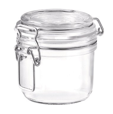 Klaaspurk kaanega Fido 200ml
